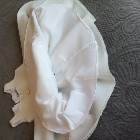 ⚜️Mi.Mi.Sol⚜️luxury brand girls white scuba dress🤍size 12🤍 - Picture 6 of 9